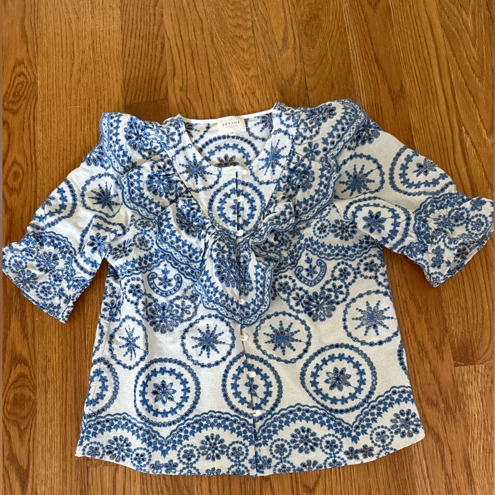 Sézane south blouse. Like new. Size 40 - Picture 5 of 8